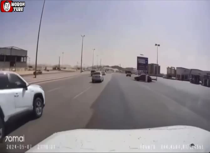 Video :When his attempt to make a joke on a friend fails, he strikes him with his vehicle